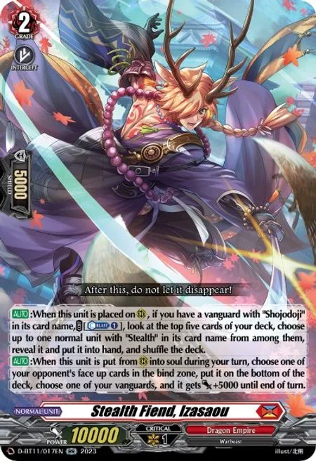 Stealth Fiend, Izasaou [D-Format]