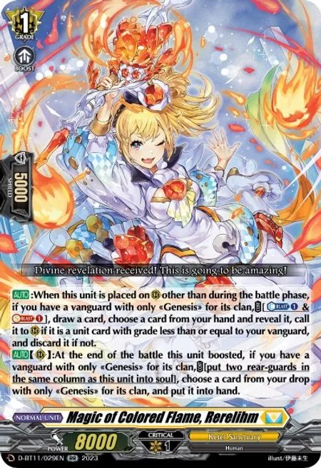 Magic of Colored Flame, Rerelihm [D-Format]