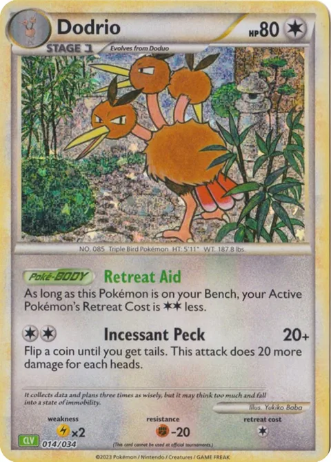Dodrio [Retreat Aid | Incessant Peck]