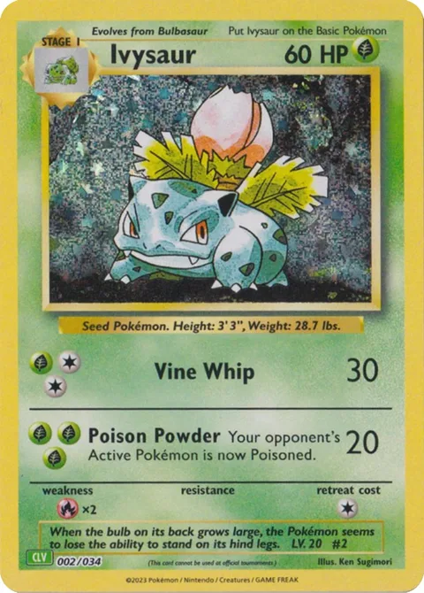 Ivysaur [Vine Whip | Poisonpowder]