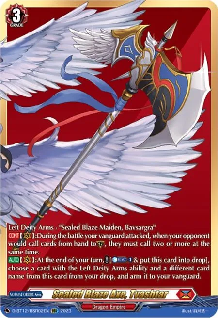 Sealed Blaze Axe, Tvashtar [D-Format]