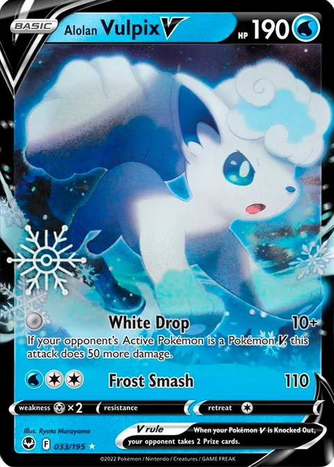 Alolan Vulpix V [White Drop | Frost Smash]
