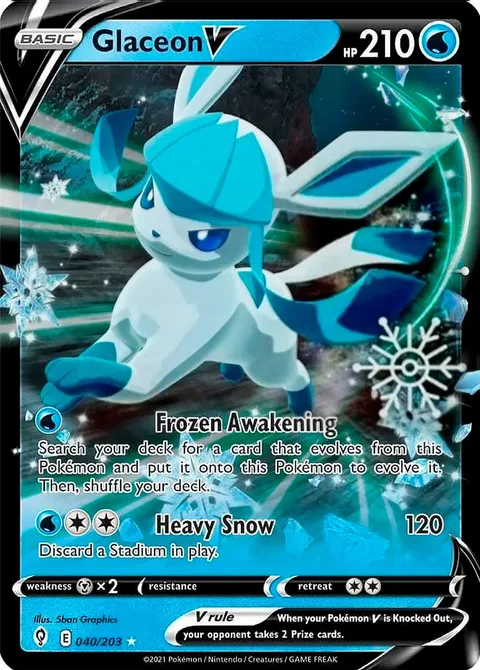 Glaceon V [Frozen Awakening | Heavy Snow]
