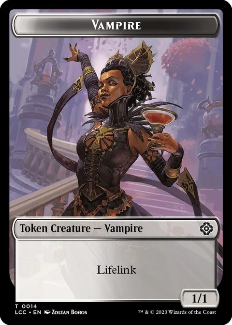 Vampire Token (WB 1/1 Lifelink) // Vampire Demon Token (WB 4/3)