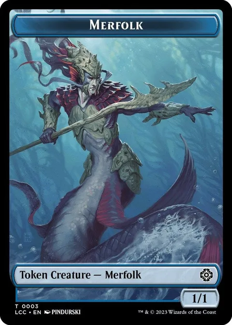 Merfolk Token (U 1/1) // Boar Token (G 2/2)