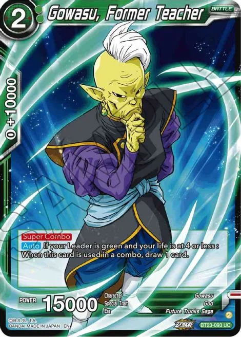 Gowasu, Former Teacher