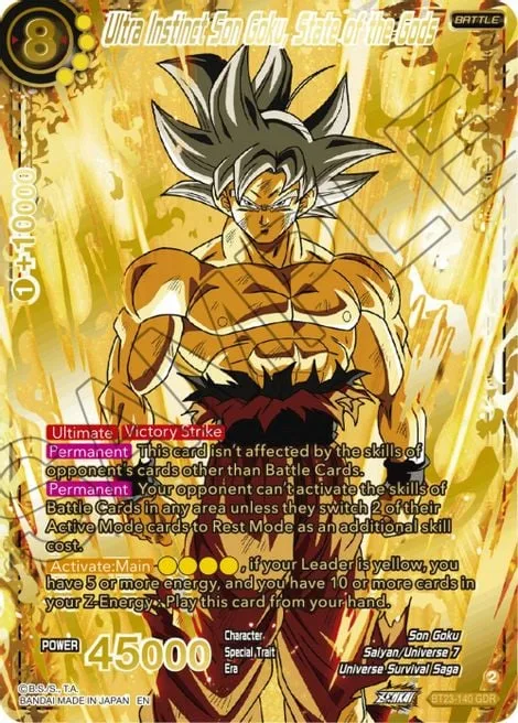 Ultra Instinct Son Goku, State of the Gods