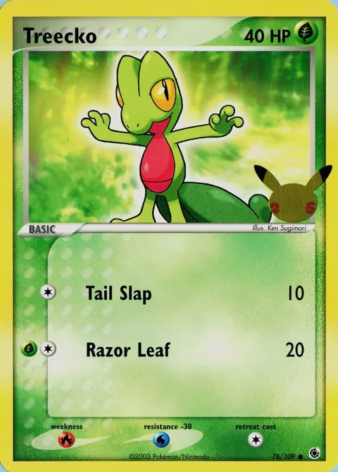 Treecko [Tail Slap | Razor Leaf]