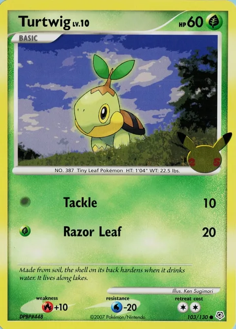 Turtwig Lv.10 [Tackle | Razor Leaf]