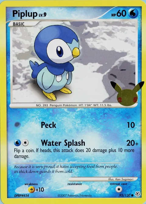 Piplup Lv.9 [Peck | Water Splash]
