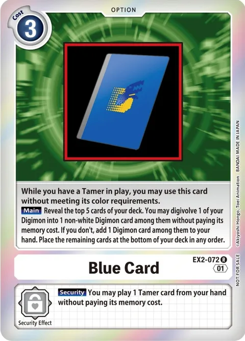 Blue Card (EX2-072)