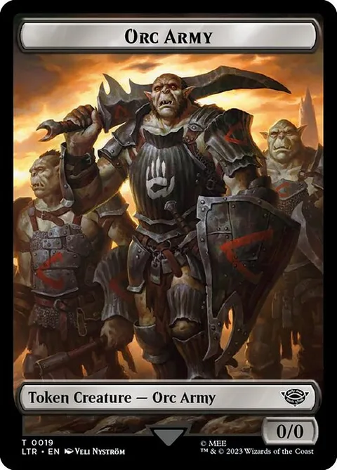 Orc Army Token (B 0/0) // Food Token