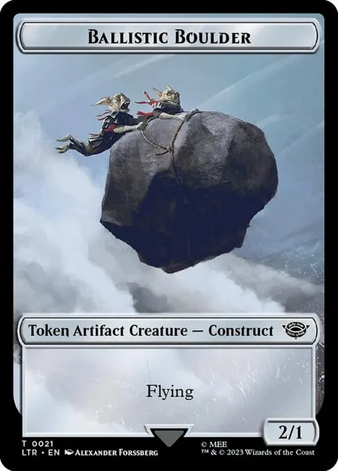 Ballistic Boulder Token (A 2/1) // Food Token