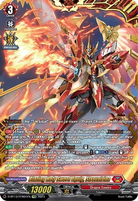 Blazing Holy Sword Equip, Stravairina [D-Format]