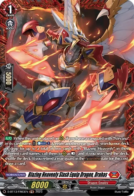 Blazing Heavenly Slash Equip Dragon, Drahas [D-Format]