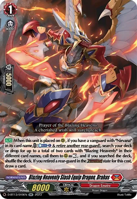 Blazing Heavenly Slash Equip Dragon, Drahas [D-Format]