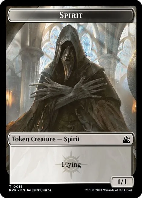 Zombie Token (B 2/2) // Spirit Token (WB 1/1)