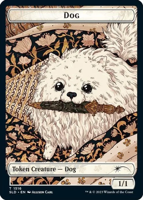 Dog Token (W 1/1) // Cat Token (G 1/1)