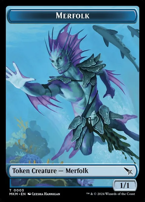 Merfolk Token (Blue 1/1)