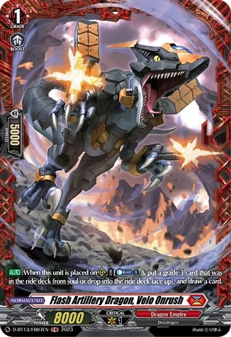 Flash Artillery Dragon, Velo Onrush [D-Format]