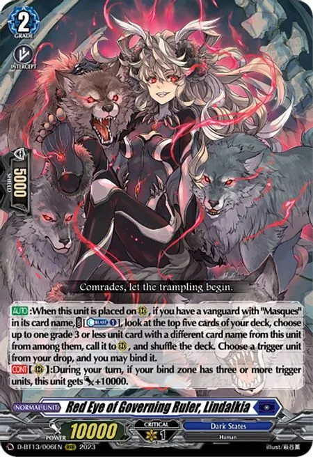 Red Eye of Governing Ruler, Lindalkia [D-Format]