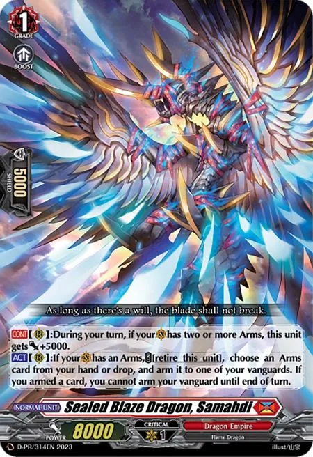 Sealed Blaze Dragon, Samahdi [D Format]