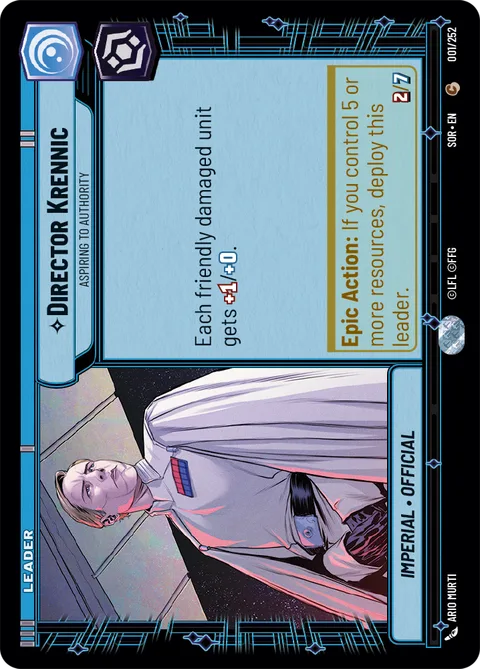 Director Krennic, Aspiring to Authority
