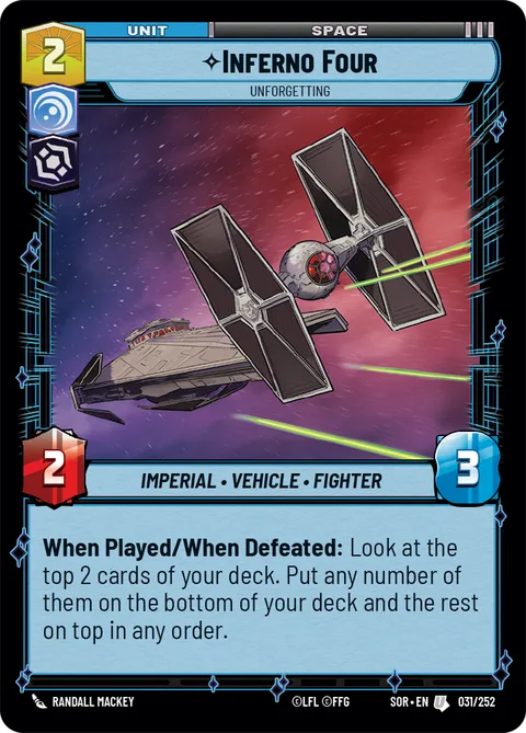Inferno Four, Unforgetting