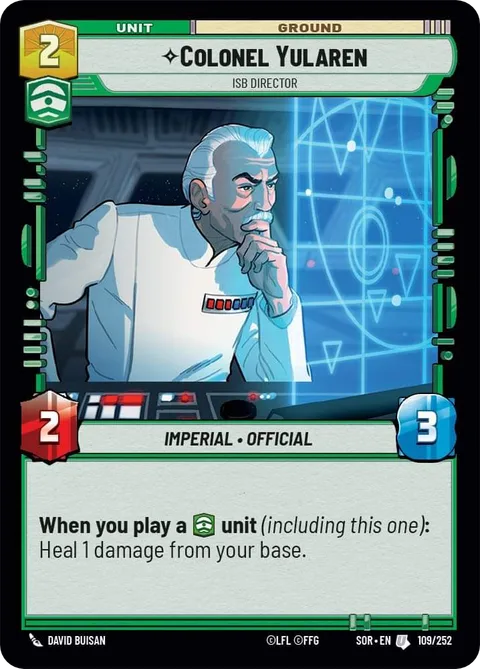 Colonel Yularen, ISB Director