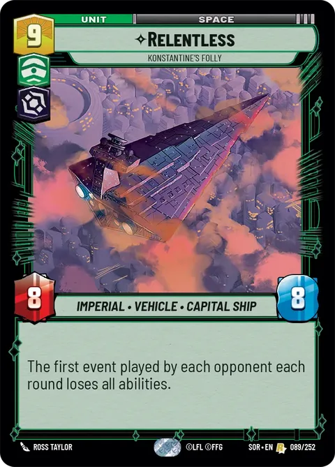 Relentless, Konstantine's Folly