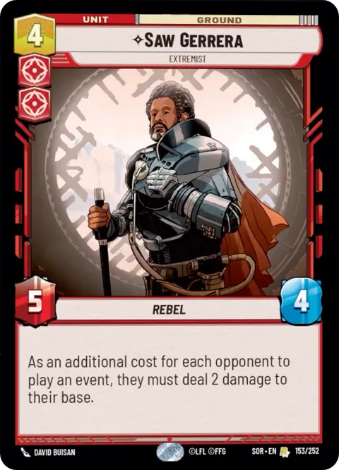Saw Gerrera, Extremist