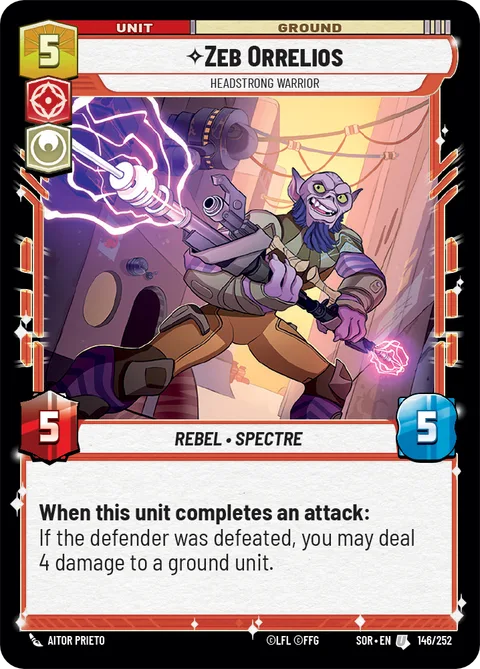 Zeb Orrelios, Headstrong Warrior