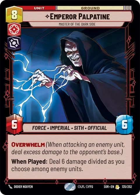 Emperor Palpatine, Master of the Dark Side