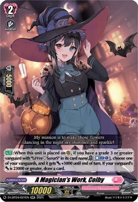 A Magician's Work, Colby [D-Format]