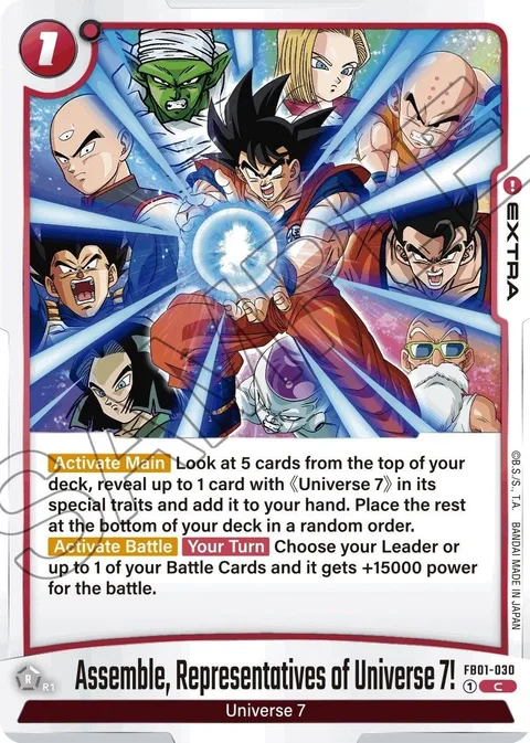 Assemble, Representatives of Universe 7! (FB01-030) [Fusion World]