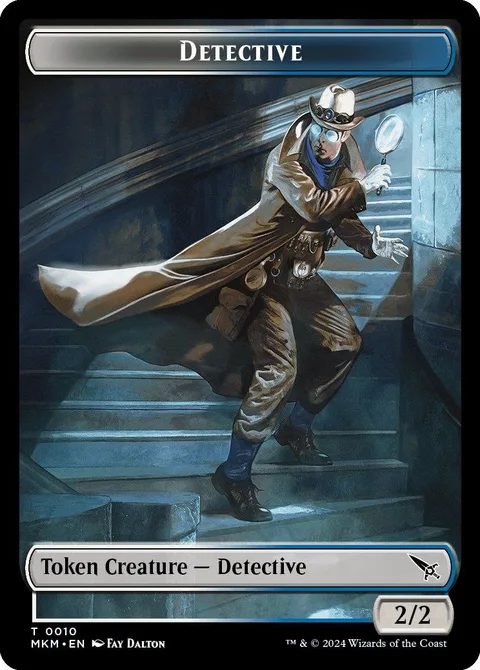 Skeleton Token (B 2/1) // Detective Token (WU 2/2)