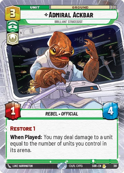 Admiral Ackbar, Brilliant Strategist