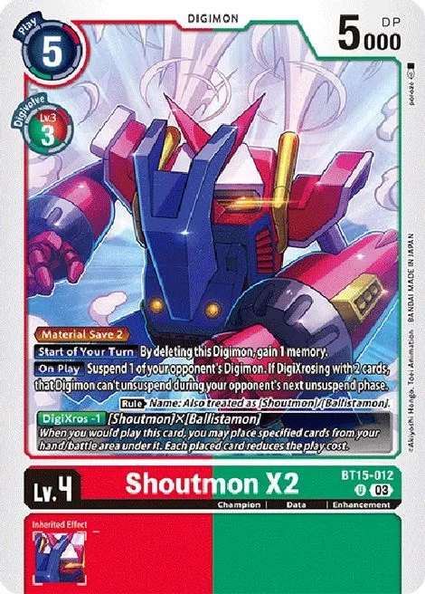 Shoutmon X2 (BT15-012)