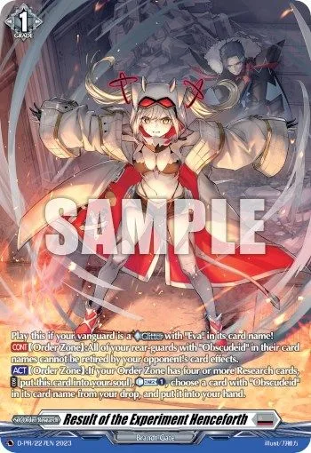 Result of the Experiment Henceforth [D Format]