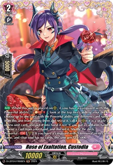Rose of Exaltation, Custodia [D-Format]