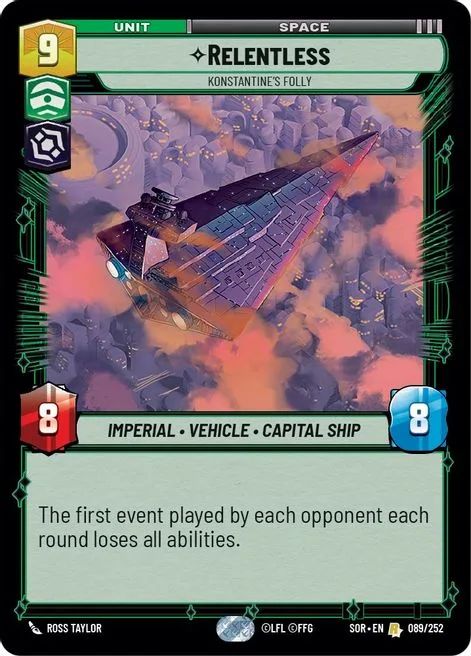 Relentless, Konstantine's Folly