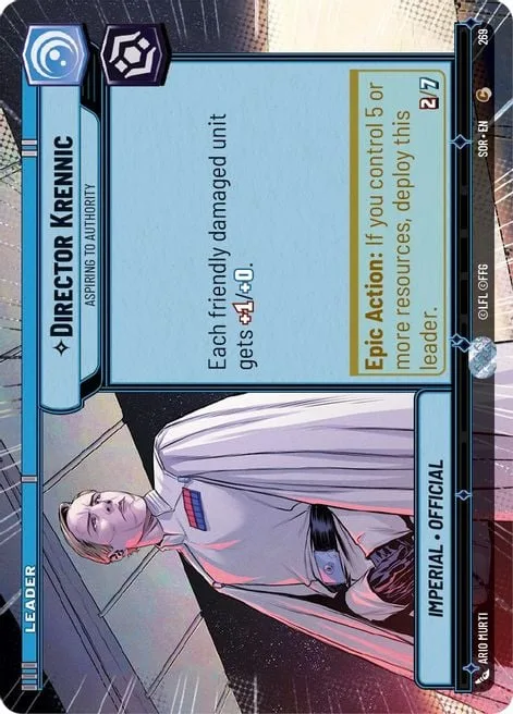 Director Krennic, Aspiring to Authority