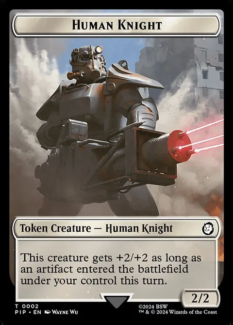 Human Knight Token (W 2/2) // Copy Token