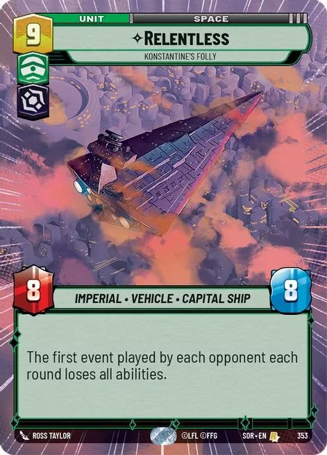 Relentless, Konstantine's Folly