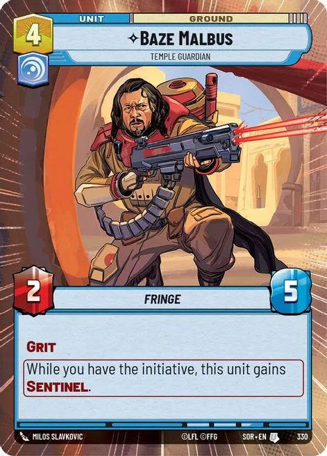 Baze Malbus, Temple Guardian