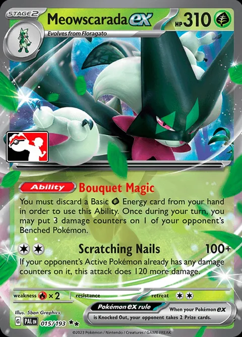 Meowscarada ex [Bouquet Magic | Scratching Nails]