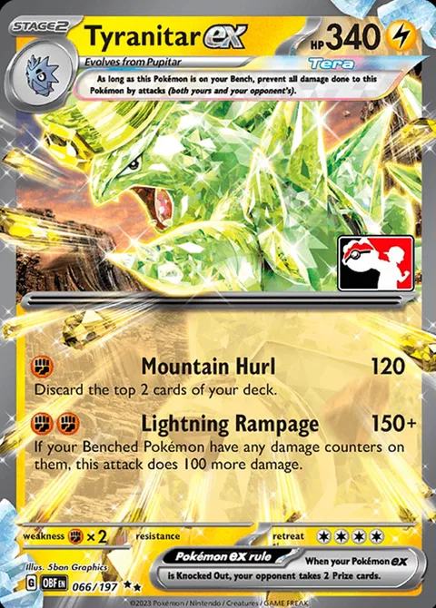 Tyranitar ex [Mountain Hurl | Lightning Rampage]