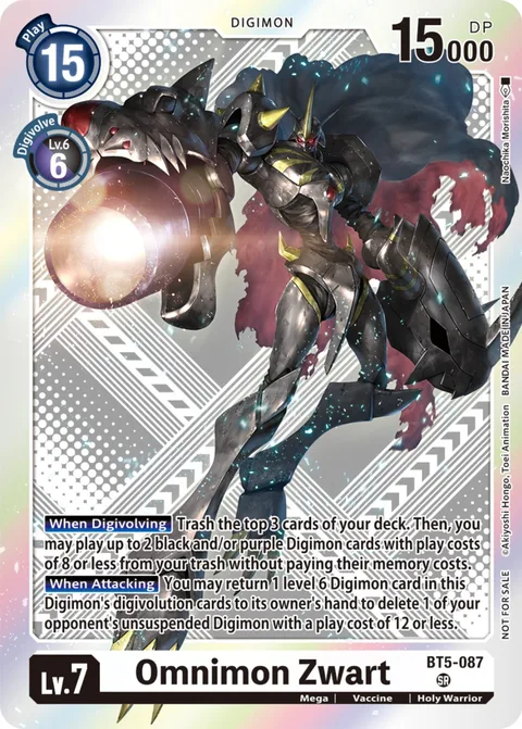 Omnimon Zwart (BT5-087)