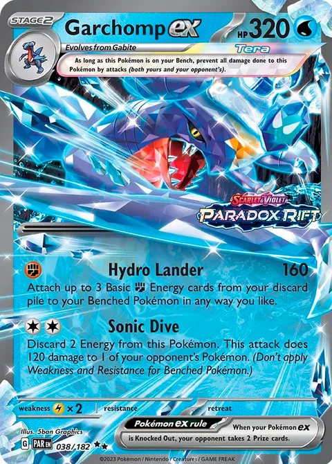 Garchomp ex [Hydro Lander | Sonic Dive]