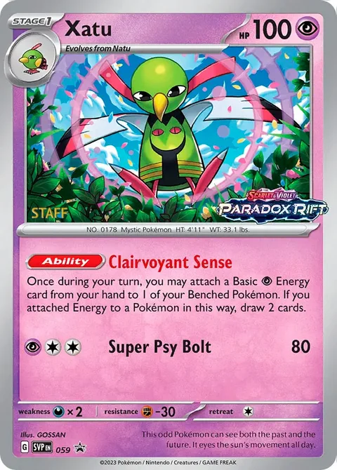 Xatu [Clairvoyant Sense | Super Psy Bolt]